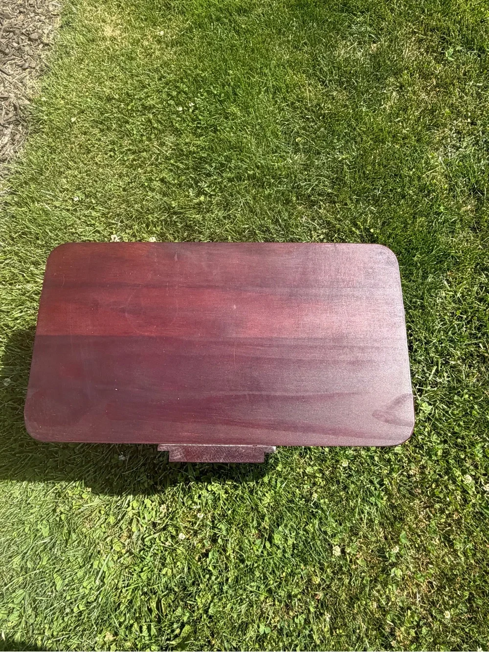 Wall-Mounted Hanging Shelf – Dark Cherry Finish